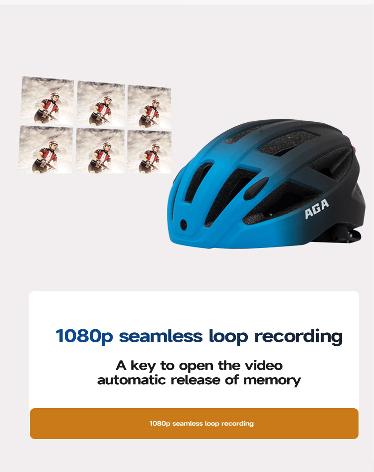 Smart helmet|camera helmet|Cycling helmet|with 1080p 30fps or 2k 60fps and Bluetooth for bike